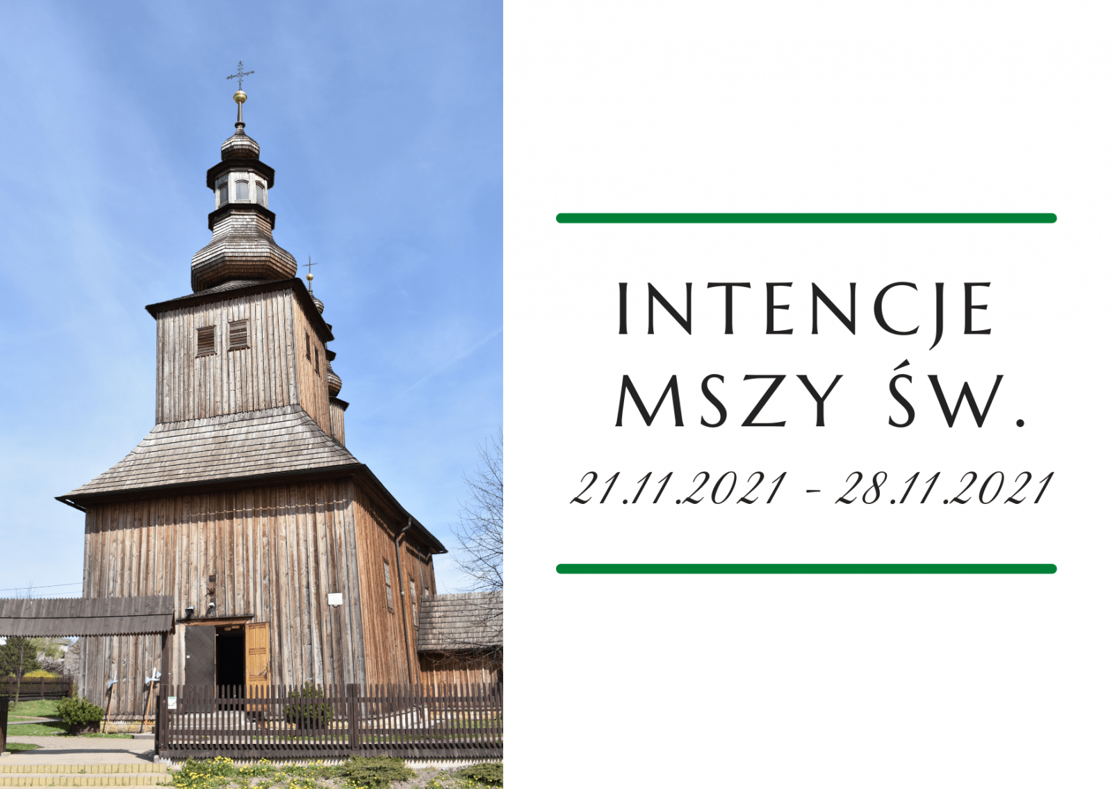 Intencje 21.11-28.11.2021