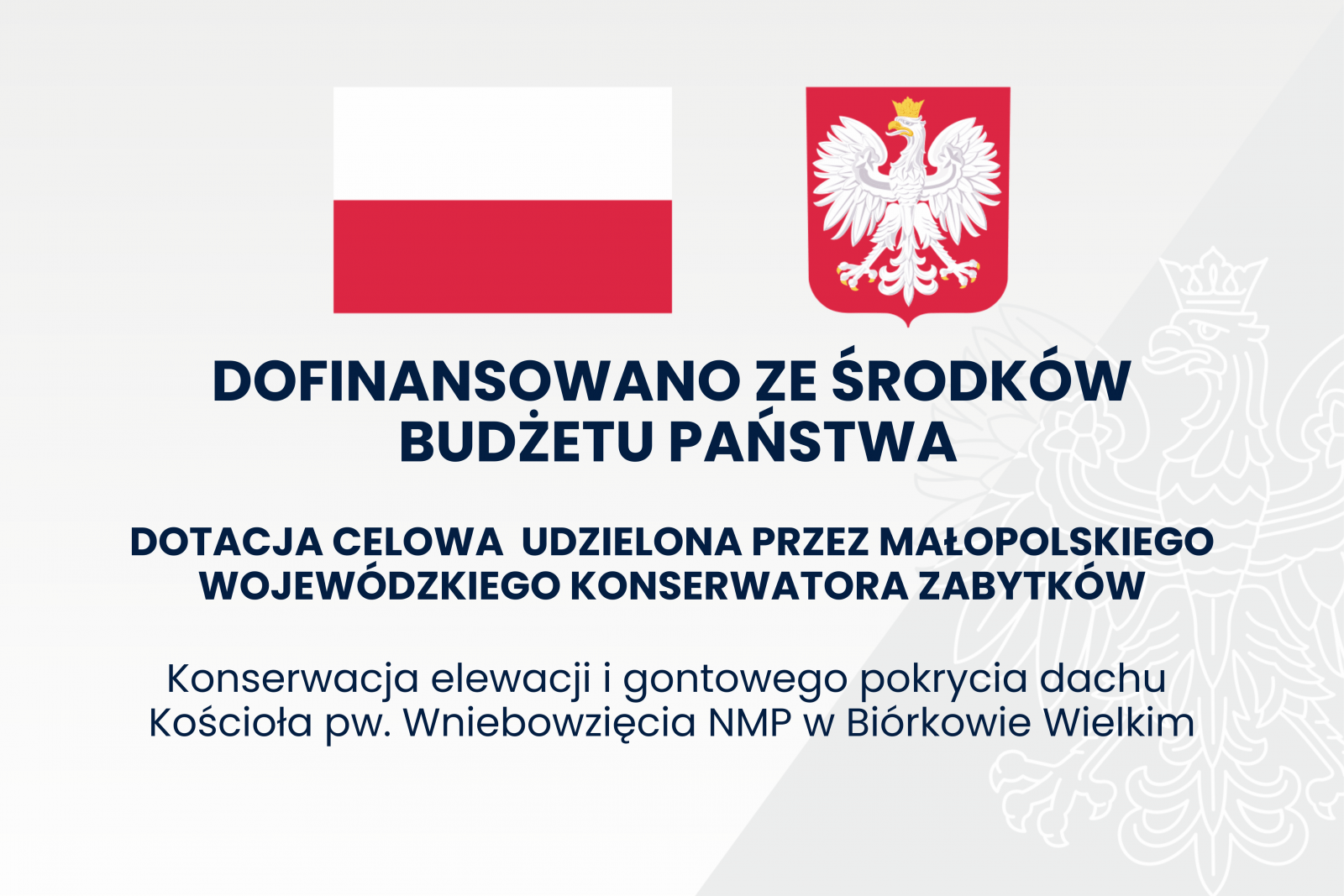 Prace konserwatorskie przy elewacji i gontowym pokryciu Kościoła