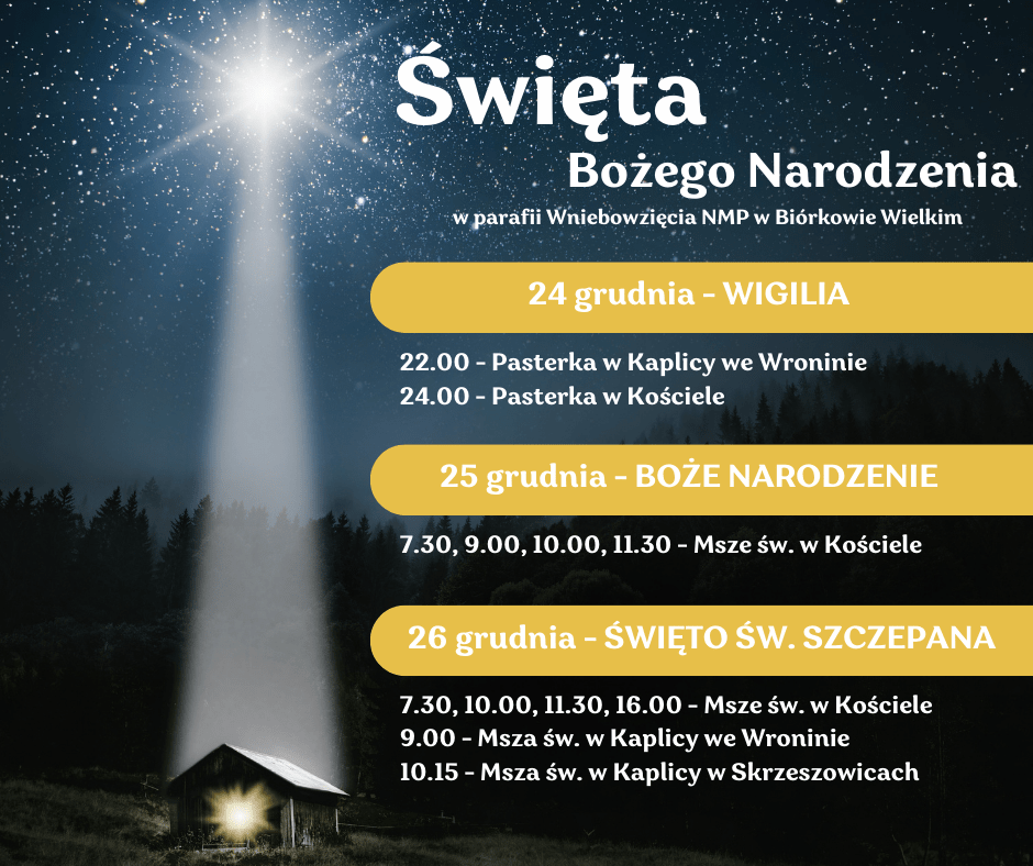 Święta Bożego Narodzenia AD2023